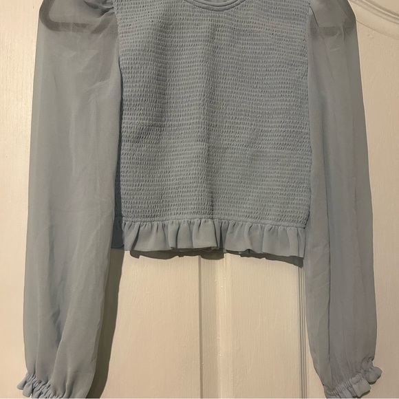 Aritzia Wilfred Tempest Blouse in Snowmelt Blue XS - Picture 4 of 13